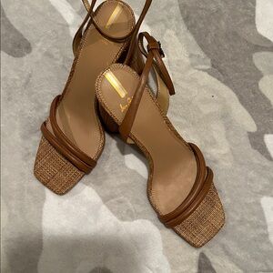 Sam Edelman Beige Woven Sandals